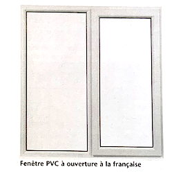 Illustration d'une fenêtre à ouverture à la française